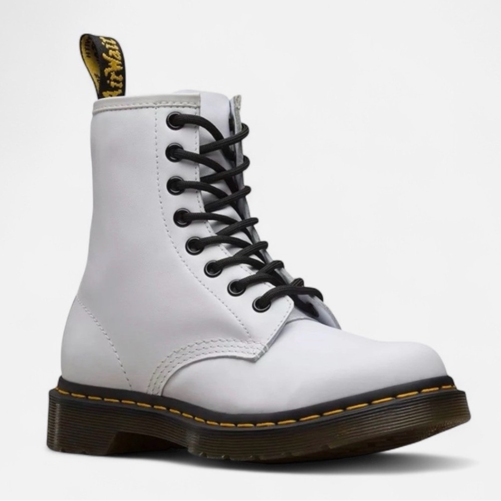 Dr. Martens White 1460 Boots with box